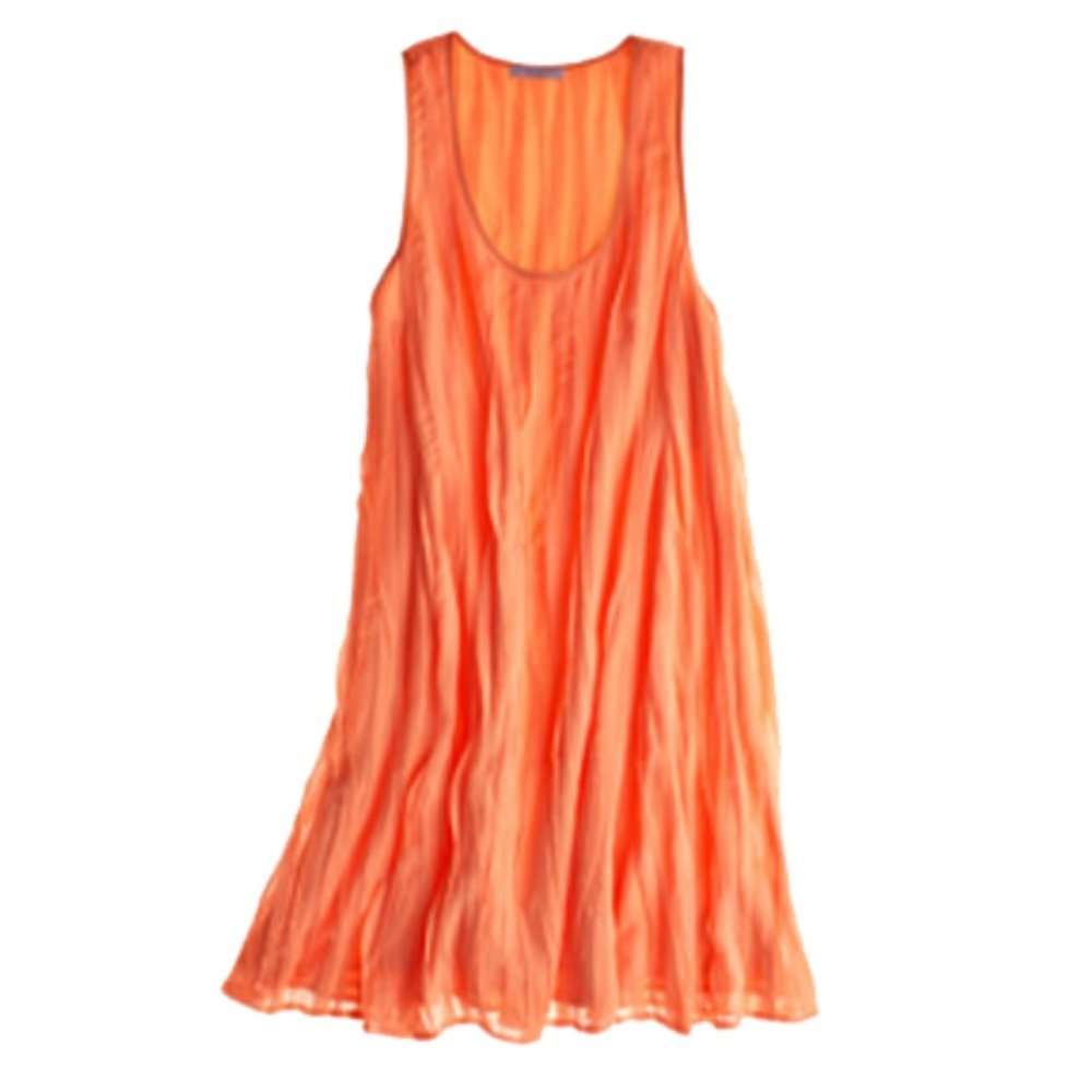 Calypso St Barth Orange Silk Dress